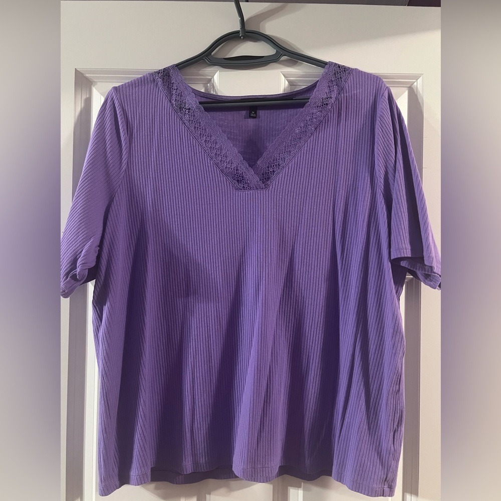 Talbots lace neck top NWOT 2X
